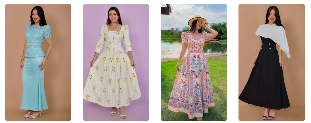 Como a Organização de Loja Ajuda a Destacar e Vender Mais Vestidos Modestos